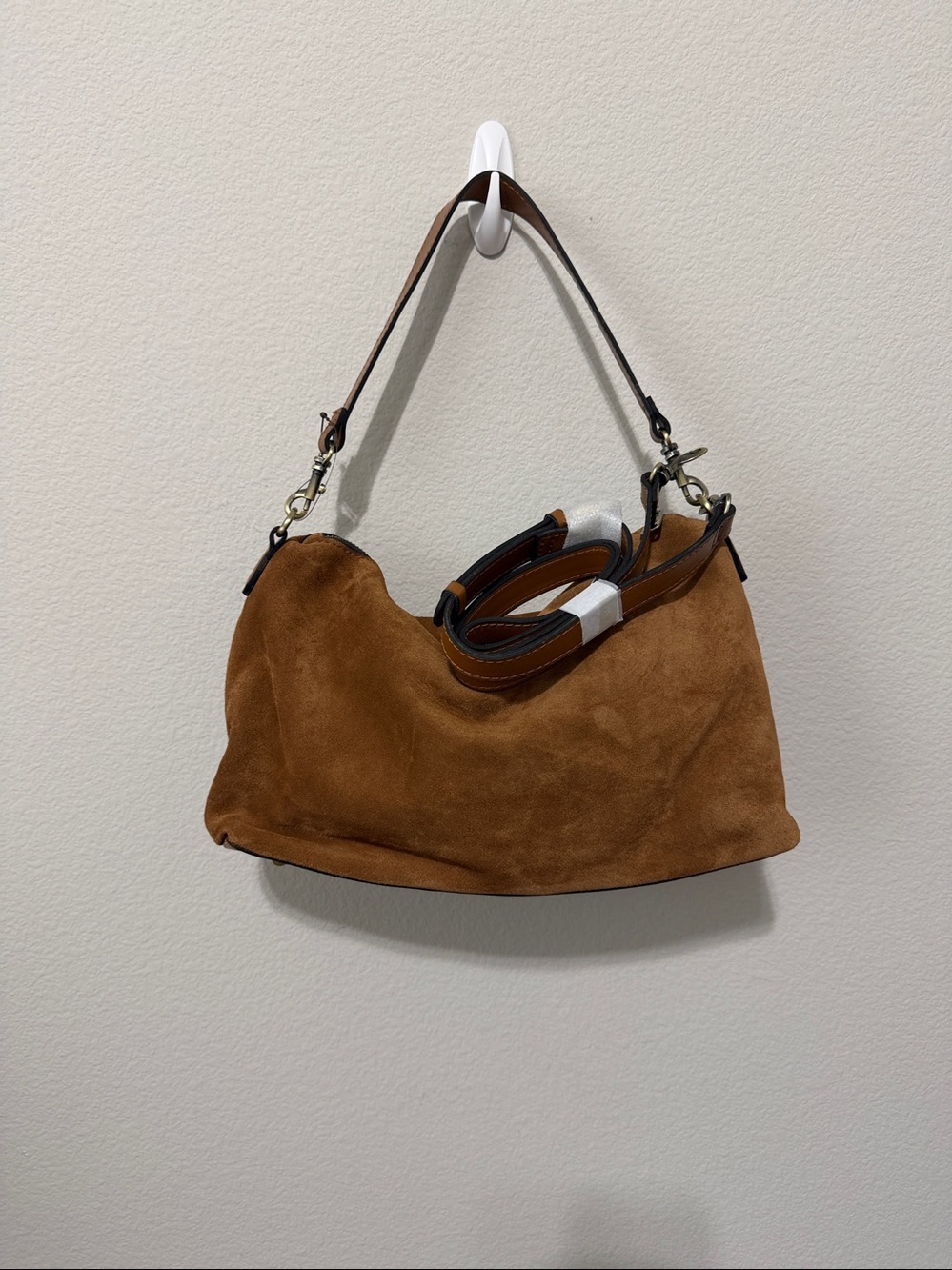 Patricia Nash Brown Suede Shoulder Bag - with dust bag